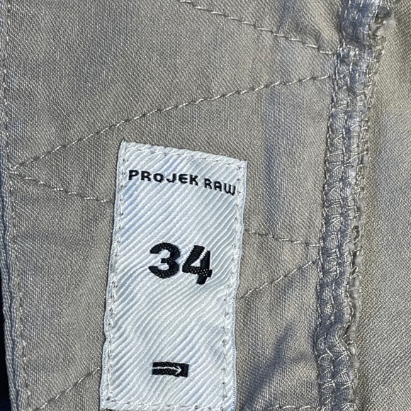 Projek Raw Cargo Pants Stretch Classic Fit Size 34x30 Color Light Gray - Picture 5 of 16